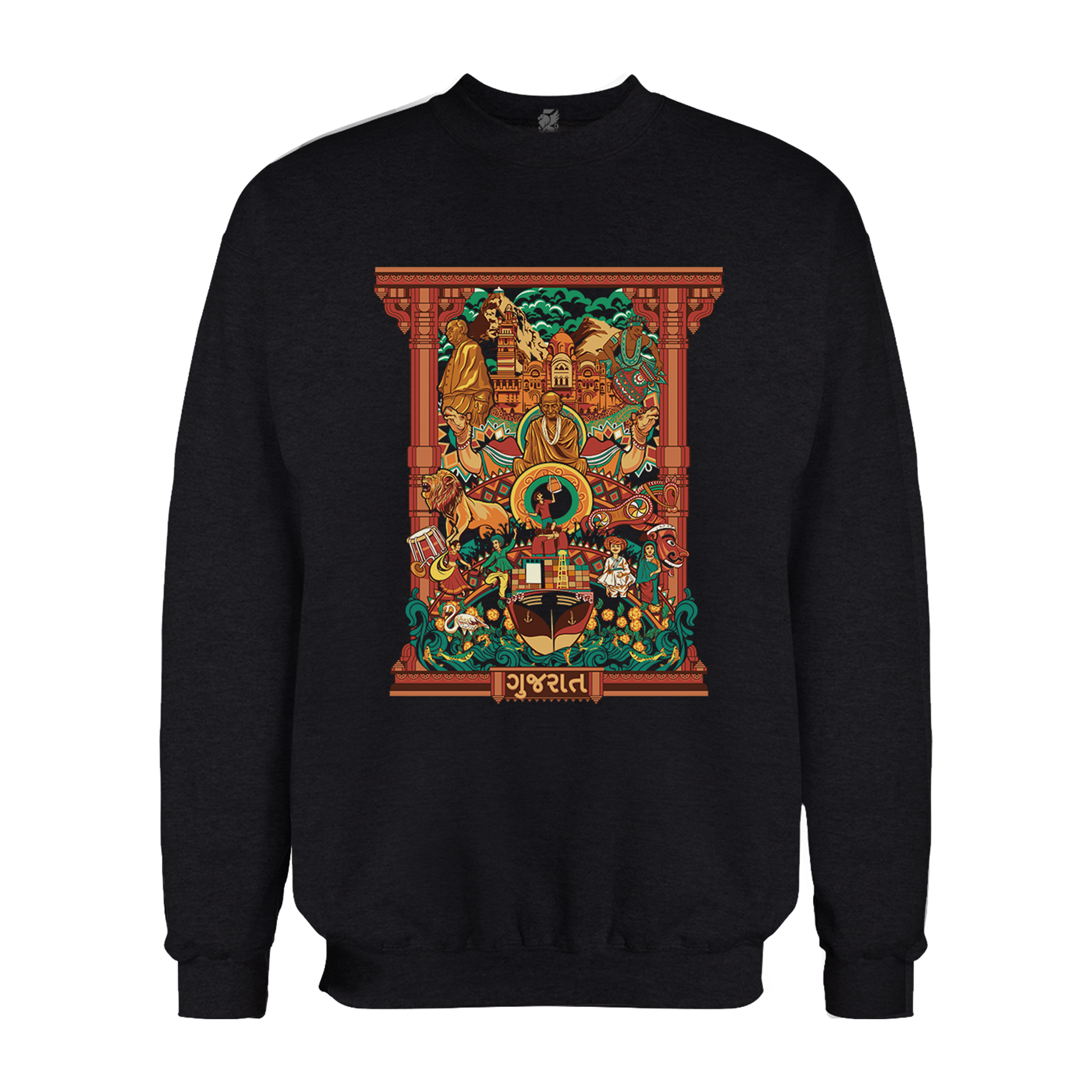 Gujarat Frame Design Regular Sweatshirt