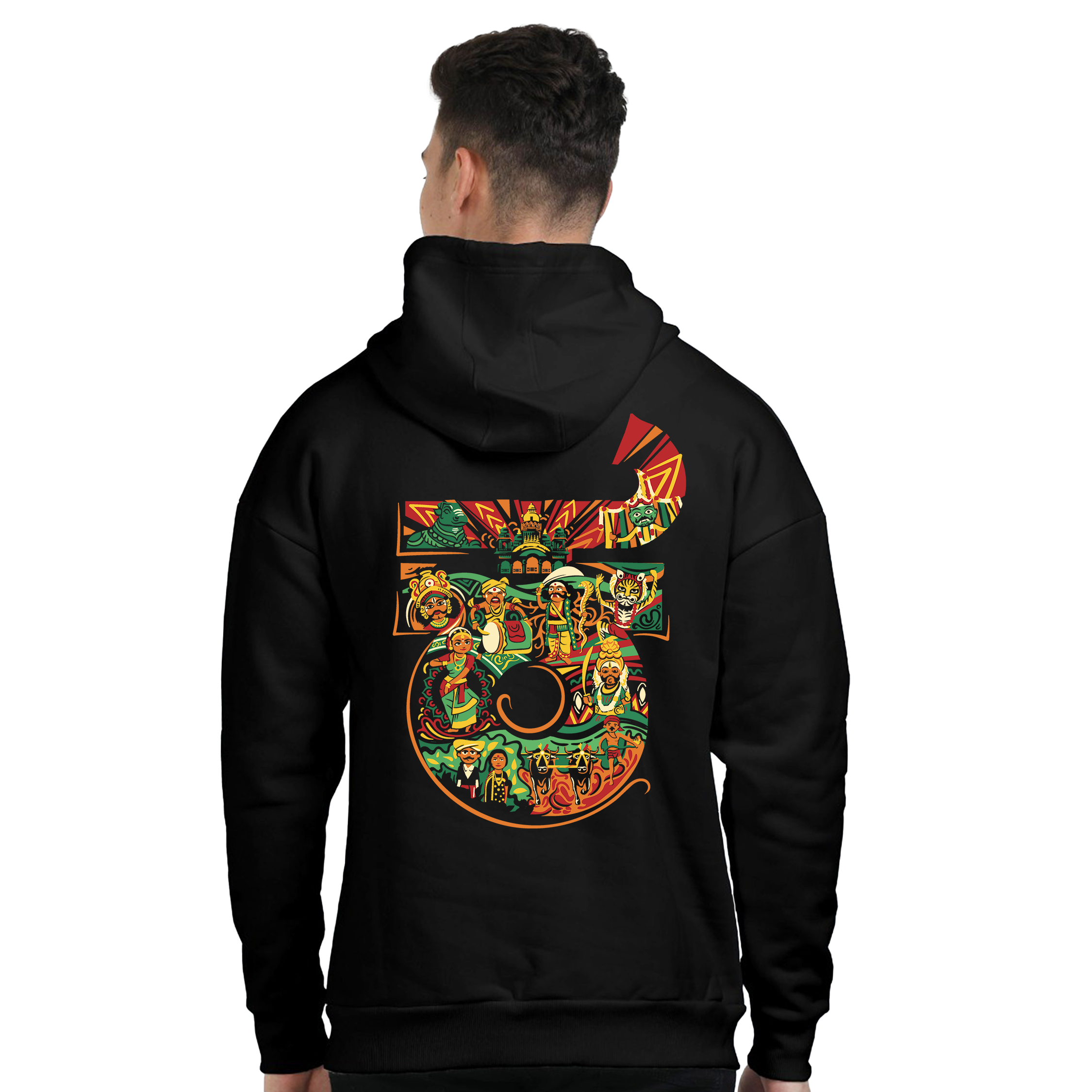 Karnataka Text Design Oversized Hoodie