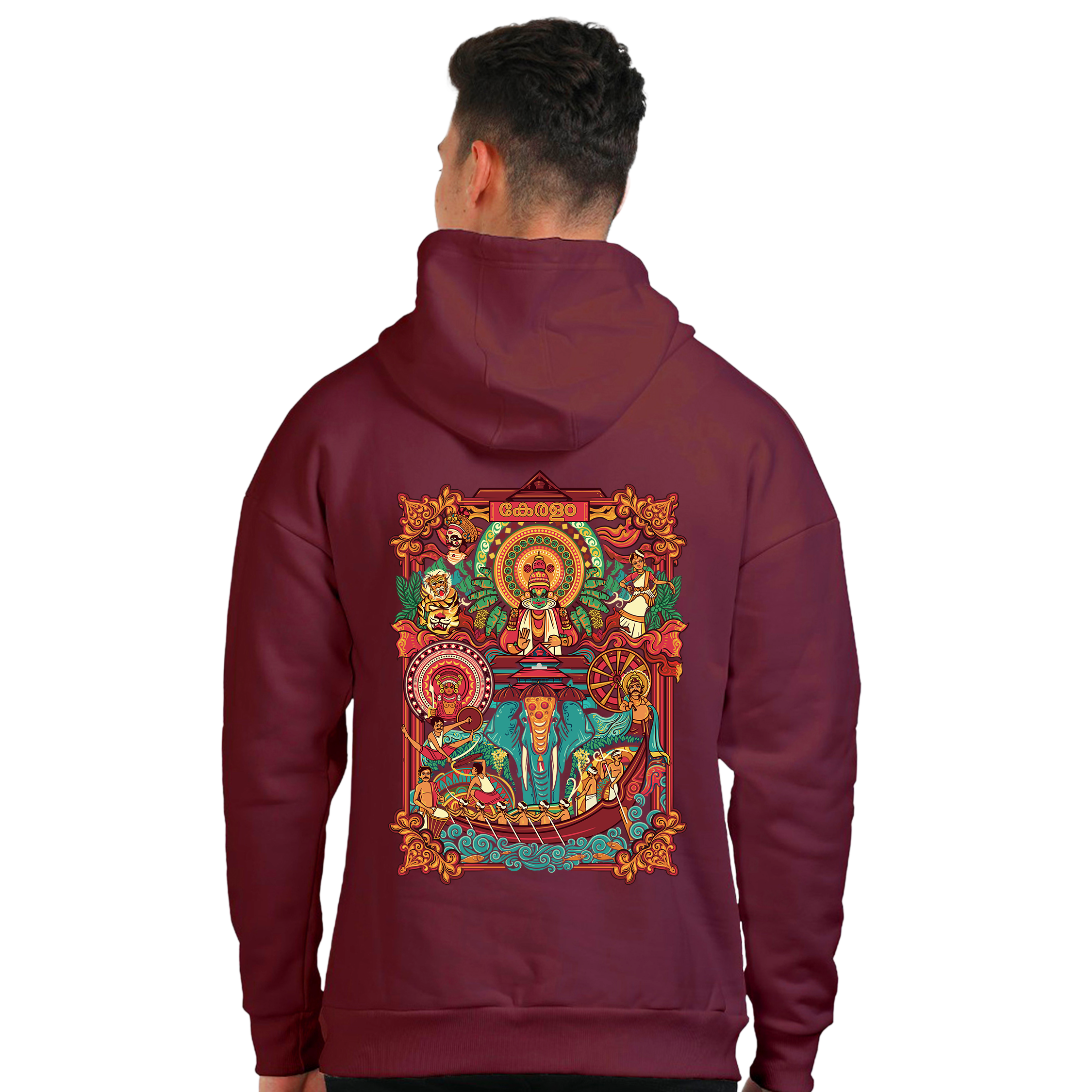 Kerala Frame Design Oversized Hoodie