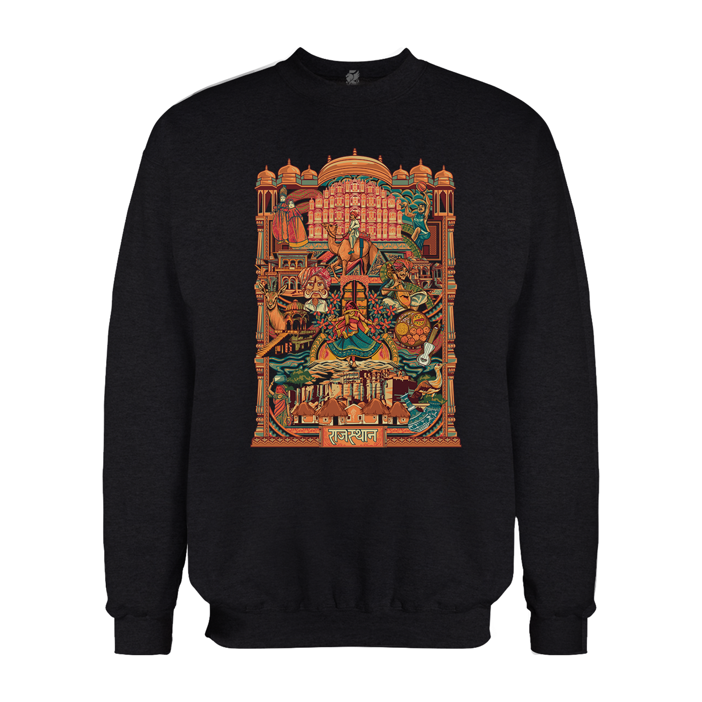 Rajasthan Frame Design Oversized Sweatshirt